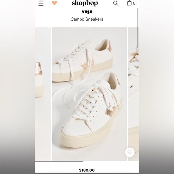 NEW Veja Campo Chromefree Leather Nacre - Picture 7 of 14